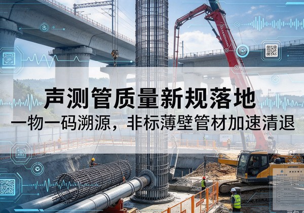 康保声测管质量新规落地，一物一码溯源，非标薄壁管材加速清退
